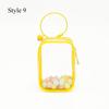 Jewelry Organizer Transparent Storage Box Pouch Mystery Box Plastic Box Cute Doll Bag Organization with Keychain Dustproof Case