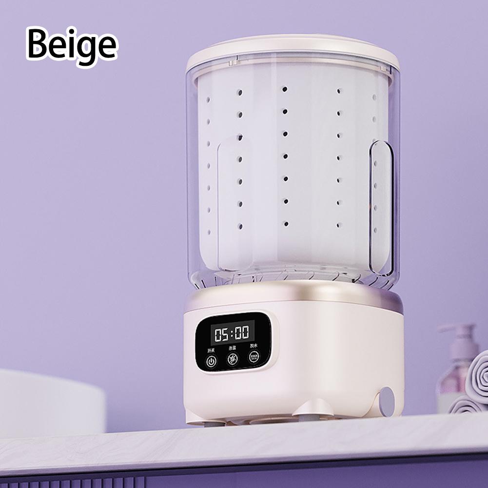 Portable Wireless Mini Washing Machine with 3000mAh Battery and Automatic Cleaning for Delicate and Baby Clothes