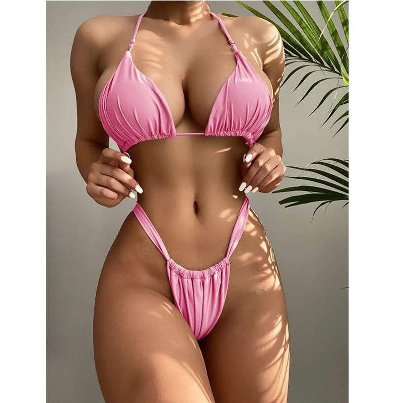 2023 Europäische & Amerikanische Damen Zweiteilige Sexy Bikini Bademode