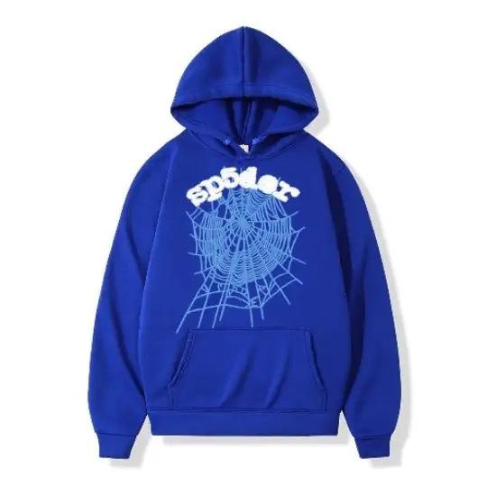 New SP5DER Spider Web Printing Men's and Women's Casual Sports Suit Taylor Series Sweater Sweatpants Set Wholesale