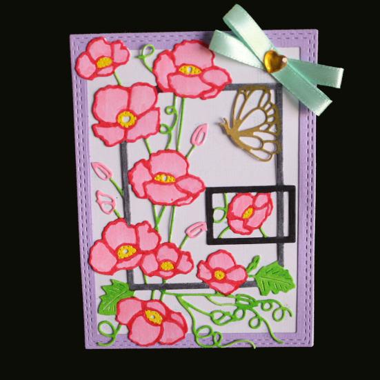 Butterfly Flower Metal Cutting Die for DIY Scrapbooking Album Craft Project