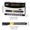 New 12pcs/box Large-Capacity Marker 10mm Nib Oil-Based Big-Ended Marker Pen Refillable Waterproof Non-Erasable