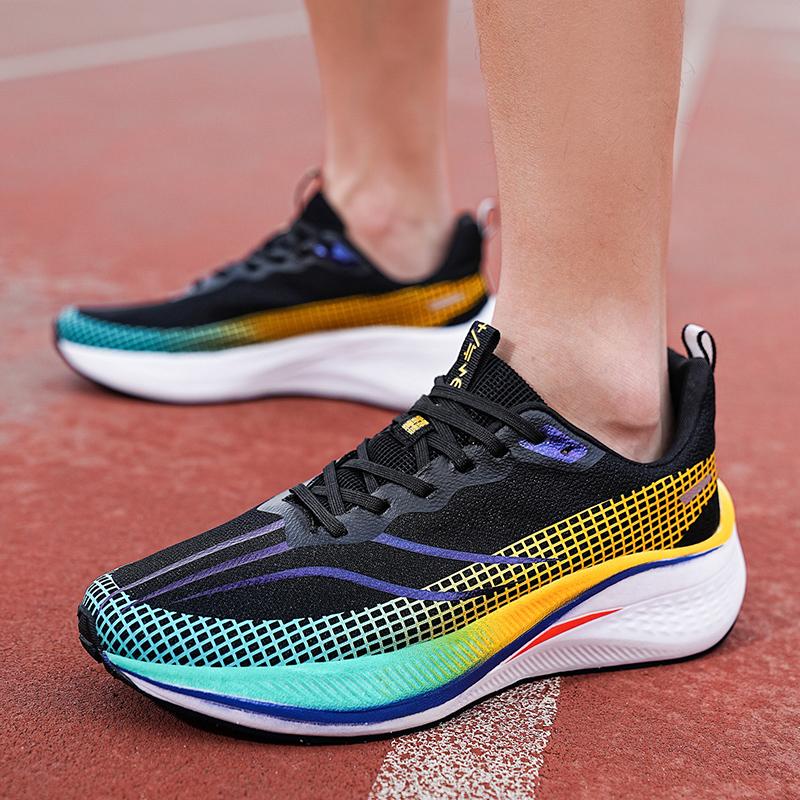 Carbon Plate Marathon Men Sports Running Shoes Air Cushion Lightweight  Women Athletic Jogging Sneakers Tenis masculino Footwear