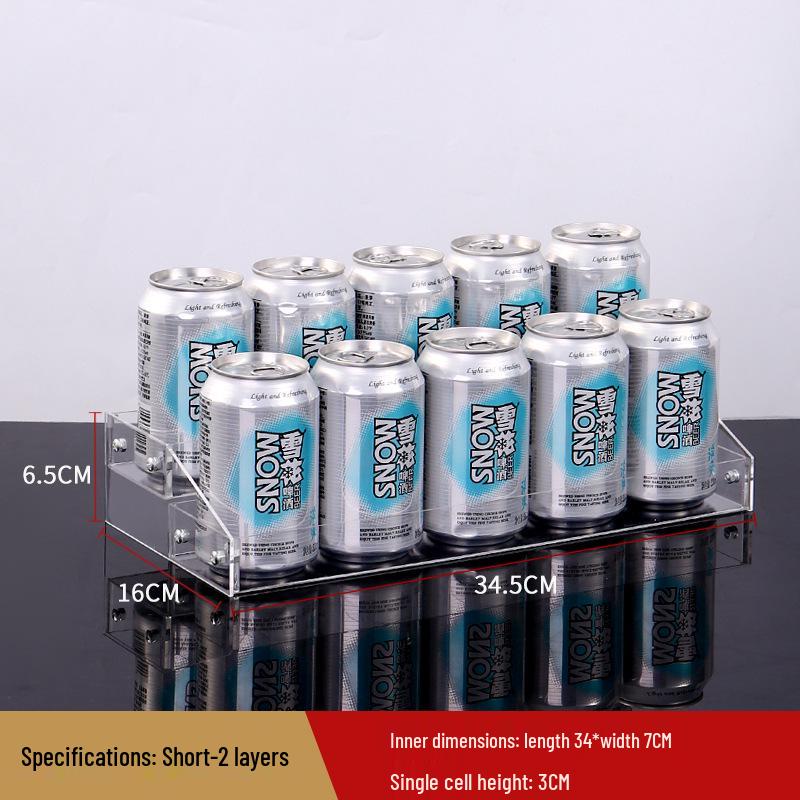 Acrylic Beverage Display Rack for Convenience Stores and Supermarkets