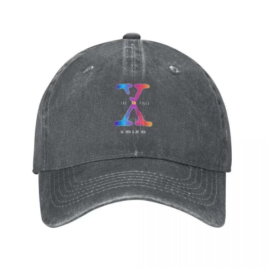 Colourful X Files Logo Baseball Cap Derby Hat F Hat Baseball Cap Beach Baseball For Unisex Womens