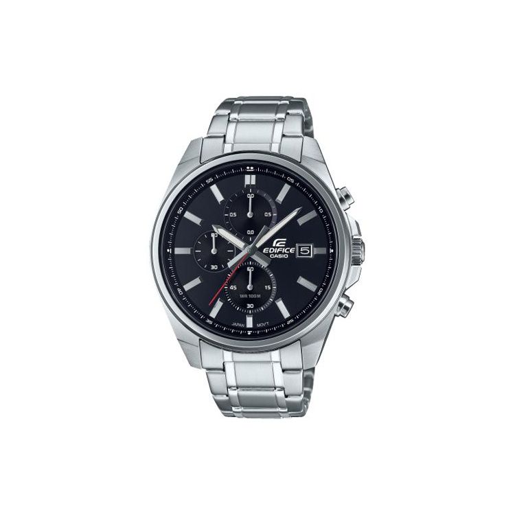 

Casio Edifice Series EFV-610 Simple Casual Fashion Waterproof Quartz Movement Stainless Steel Strap Men watches Blue EFV-610D-1AVUEF Black Dial