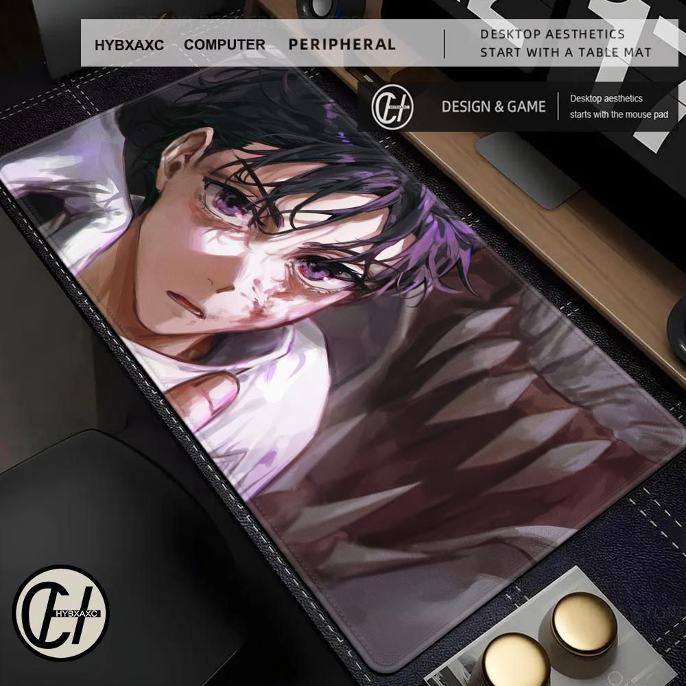 Hd Anime Purple Mouse Pad Yyuta Okkotsu Game Keyboard Rug Laptop Hybxaxc Pc Jjujutsu Kaisen Gamer Cabinet Extended Desk Mat