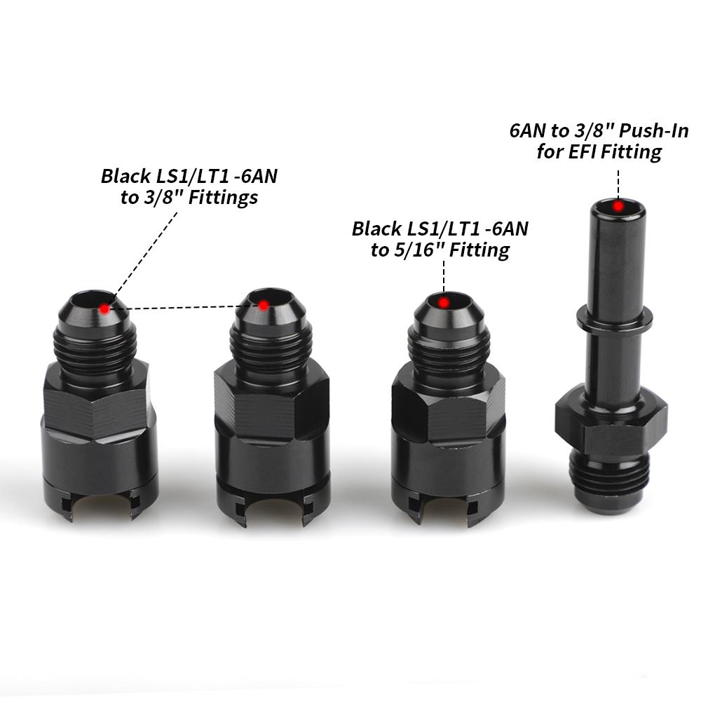 GSL392 Inline LS Fuel Pump & 58 PSI Fuel Filter Regulator EFI Conversion 255LPH High Pressure External Pump 6AN Fittings 400-939