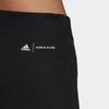 Adidas FW22 Solid Color QR Code Patch Pattern Casual Pants Women Bottoms Black HB1451