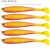 6 PZ/SET Creatura Esche Vinili da Pesca Esca Morbida 9 cm/4.1g Predator Pesca Luccio Gomma Morbida Esca Accessori Per la Pesca