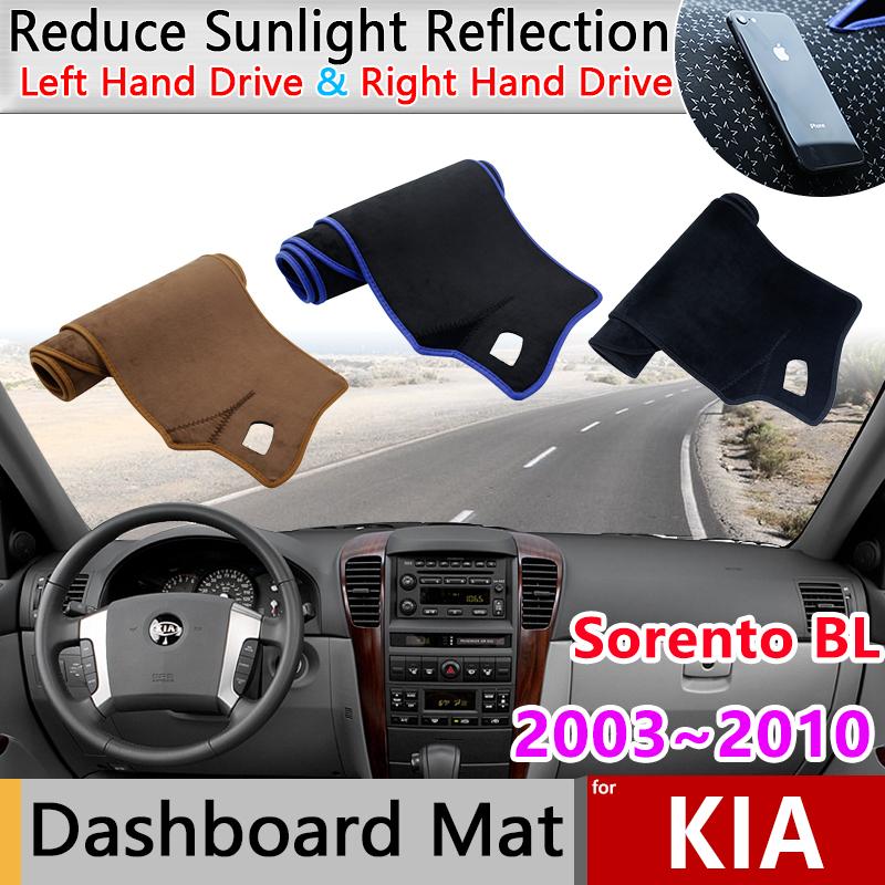 Dashboard Cover for Kia Sorento BL LX XS 2003~2010 2004 2005 Rug Liner Anti-Slip Mat Pad Sunshade Dashmat Protect Car Accessorie