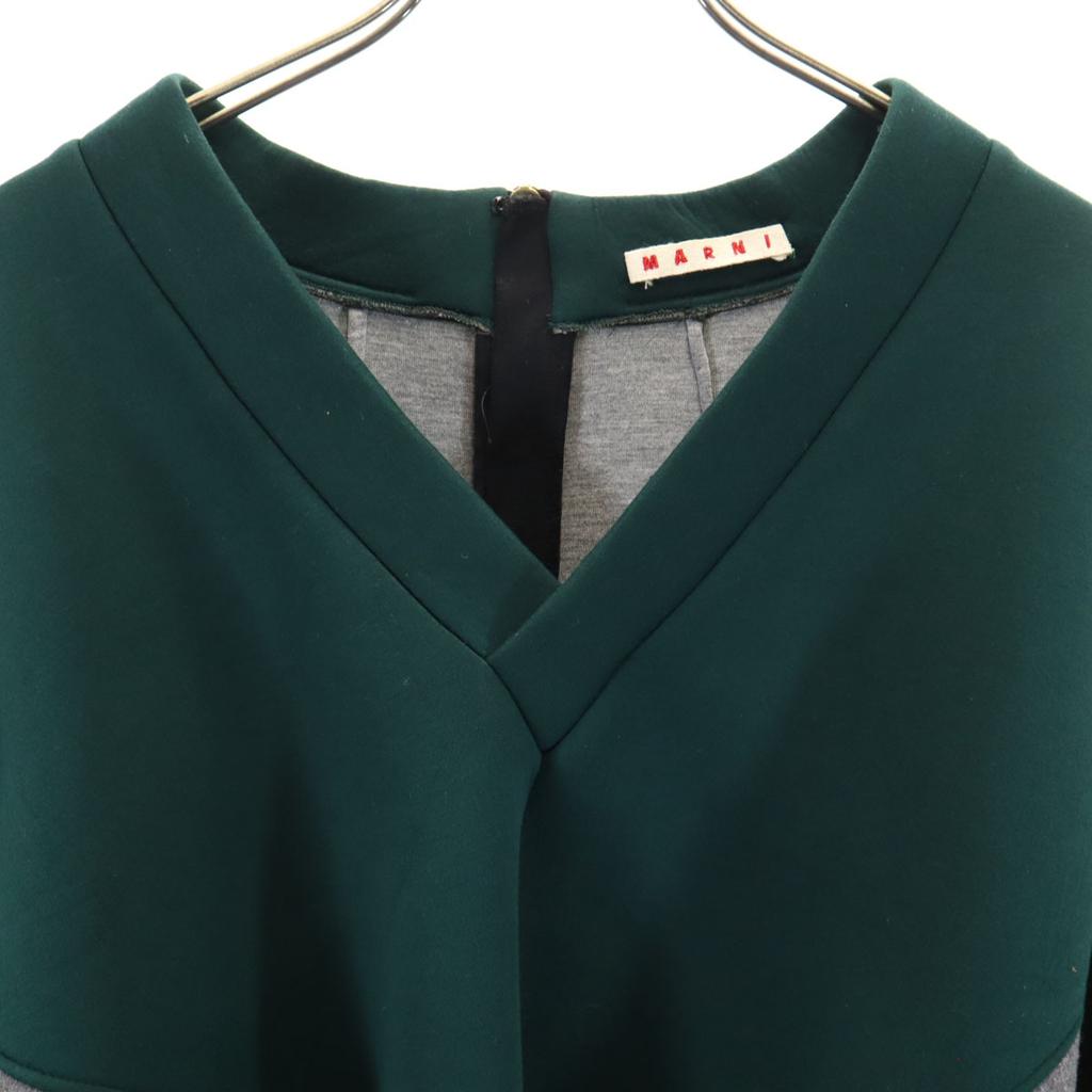 MARNI made in Italy Five-quarter sleeve Bonded V-neck dolman Cut 38 Women Used
