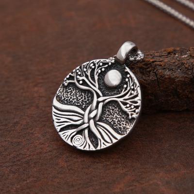 Vintage Nordic Viking Tree of Life Pendant for Men Stainless Steel Yggdrasils Necklace Amulet Jewelry Gift