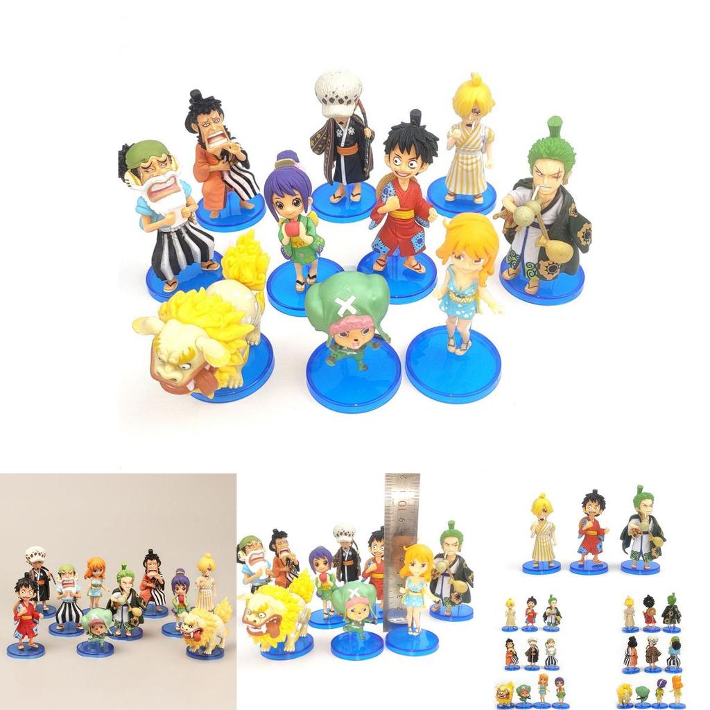Charming 10pcs One Piece Wano Country Pvc Action Figures Perfect For Decoration