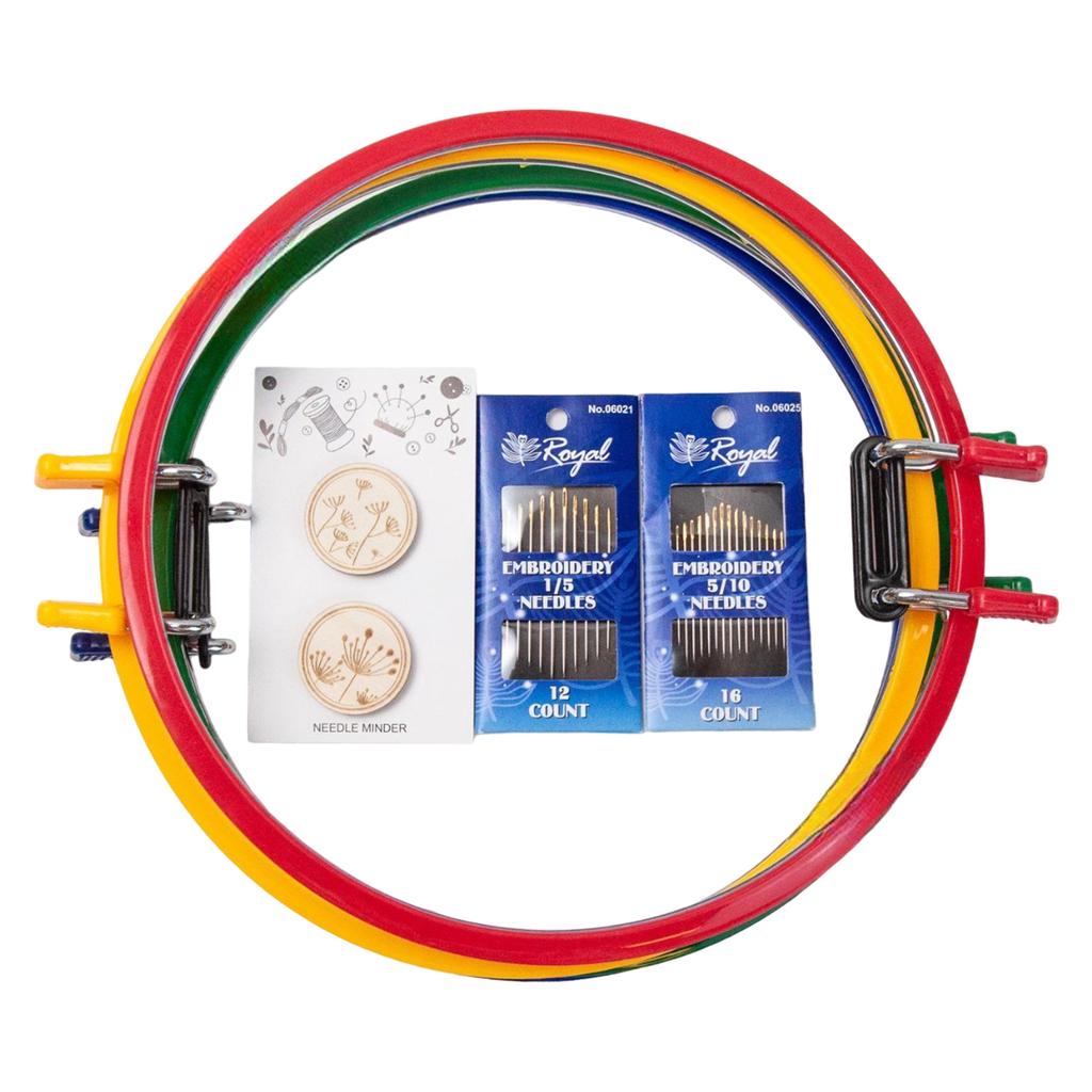 4Pcs Round Stitching Hoop Round Embroidery Hoop Stitching Embroidery Frame for Embroidery Sewing Needlework Stitching