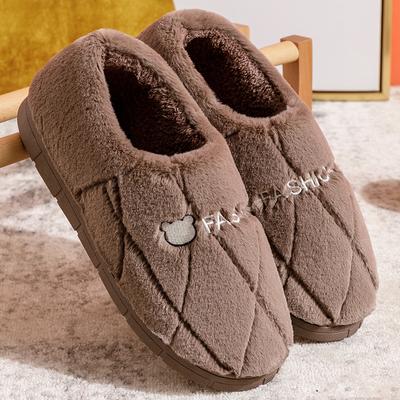 Casual Unisex Slippers Couple Slippers Indoor Home and Household Warm Cotton Slippers