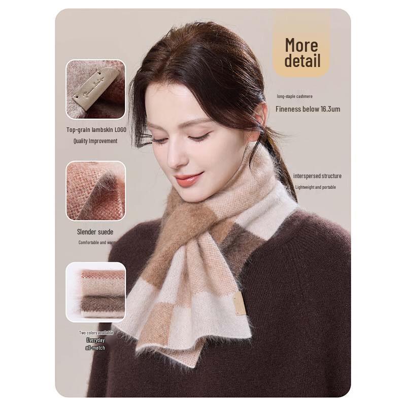 JIUMU Women's Pure Cashmere Scarf