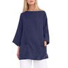 Fashionable Women's Loose Round Neck Casual Pullover Top