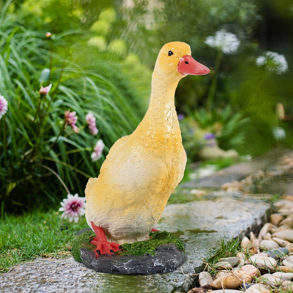 Simulation Duck Decor Artificial Resin Craft Animal Model Decoration for Home Garden Landscape