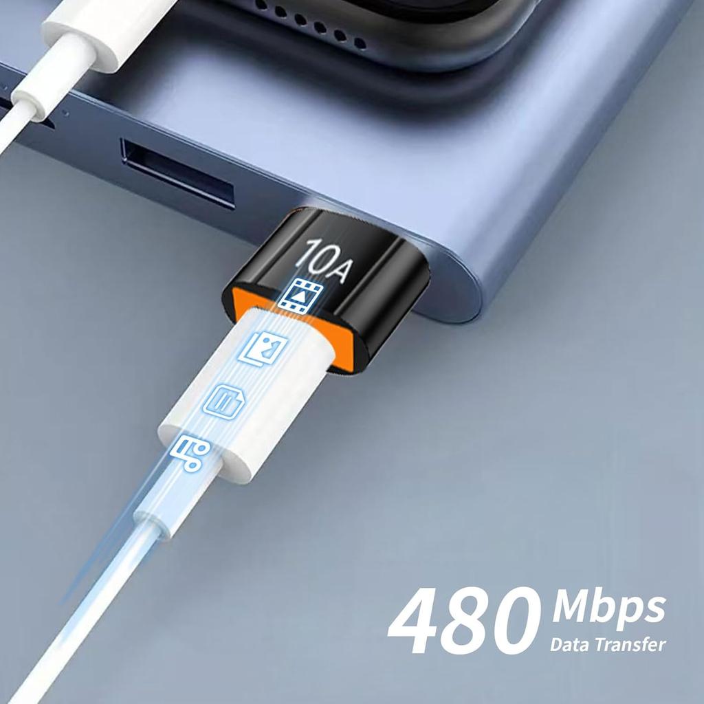 Small USB A To USB C Charging Adapters USB To USB C Adapter, Easy Connecting for Cameras and Headphones Accessory