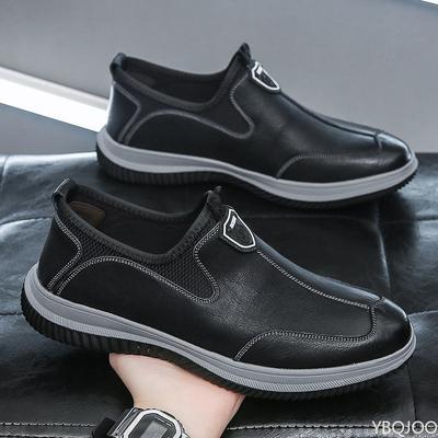 Pevná podrážka neklouzavá kožená Obuv Kuchyňská vodotěsná Pánské boty Pohodlné trendy Baleríny Módní ležérní Pánské boty Homme