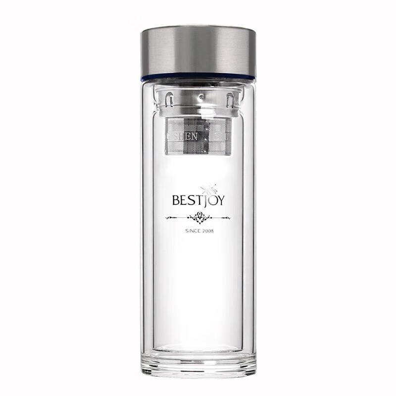 FUGUANG Shixi Insulated Borosilicate Glass Tea Tumbler