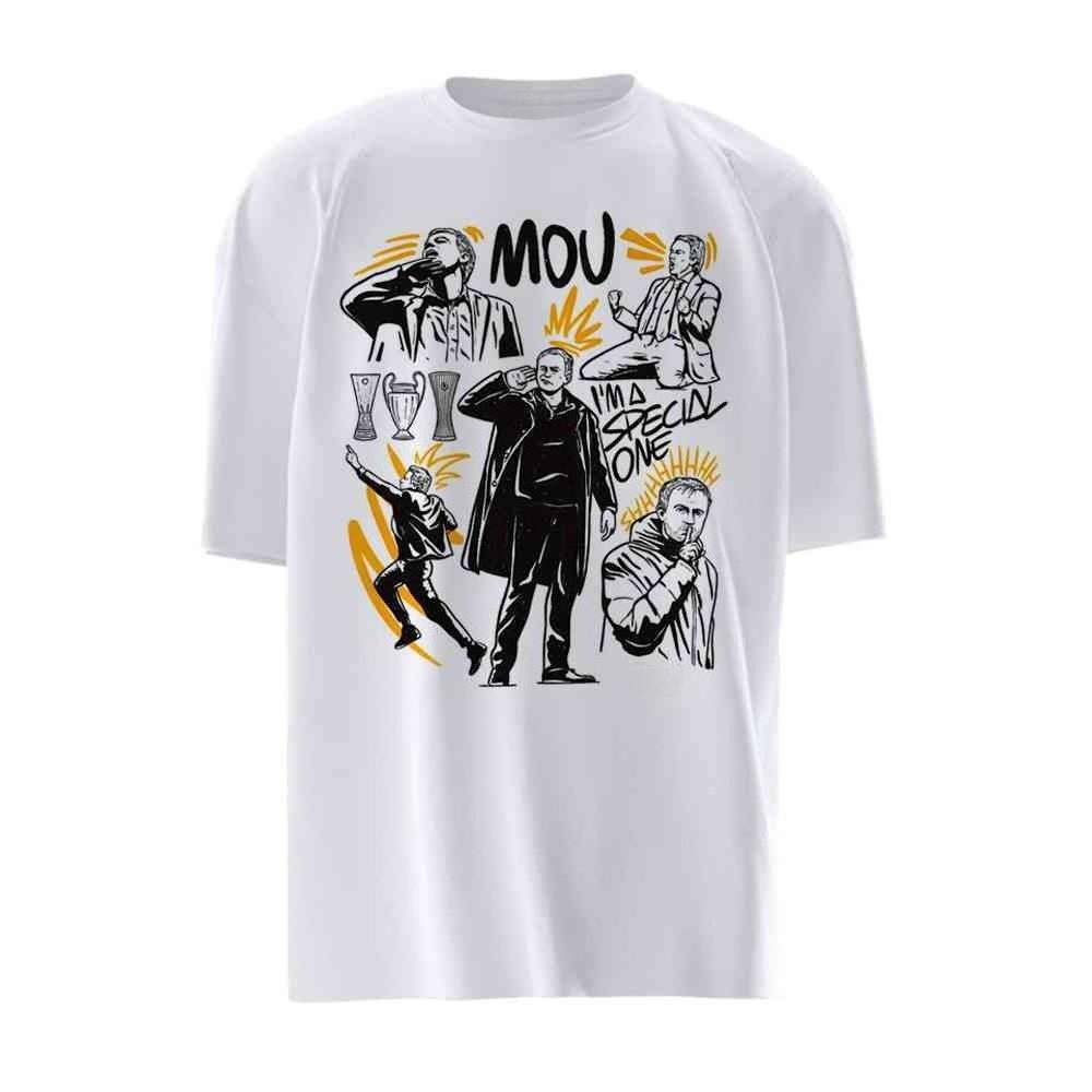 

2025 Autumn and Winter American Retro Illustration Printing T-shirt Men and Women Couples Pure Cotton Casual Versatile T-shirt 4XL