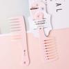 Scalp Massage Wide Tooth Comb Hairdressing Anti-static Pink Hair Brush Wet Dry Use Salon Dyeing Fine Tooth Hair Combs Hair Salon
