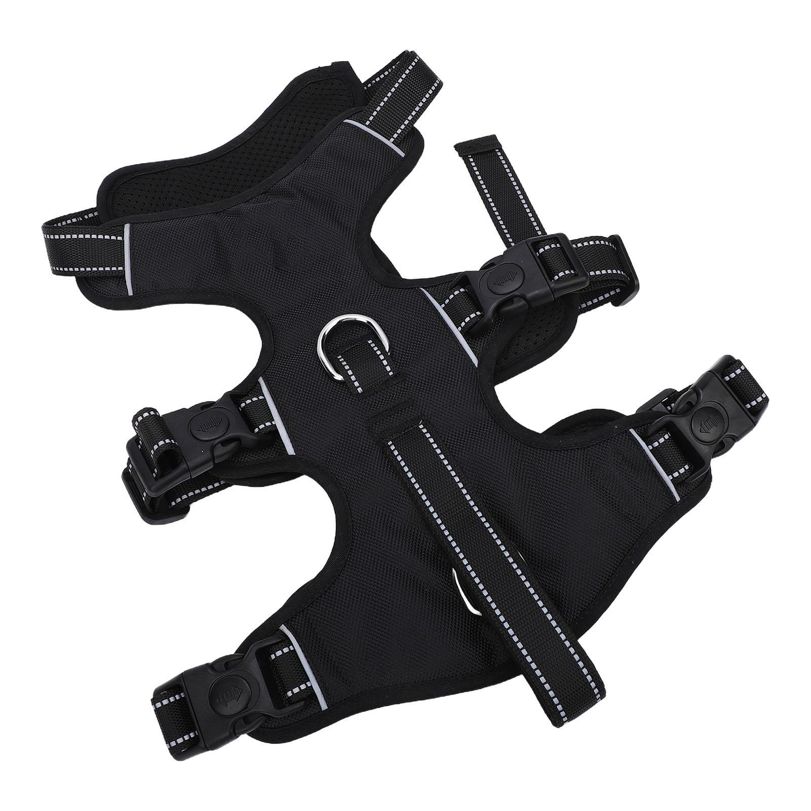 Dog Vest Harness with Leash Multifunctional Double Buckle No Pull Comfortable Breathable Mesh Dog Harness Leash Set L L