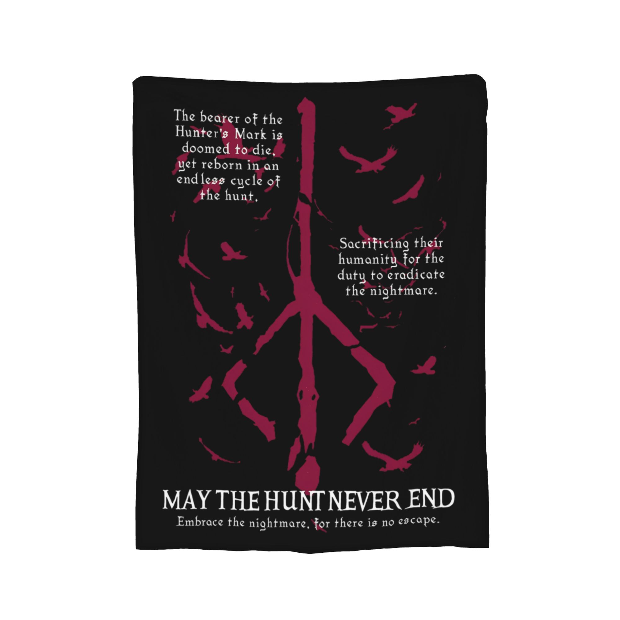 

Bloodborne Video Game Blankets Flannel Printed Multi-function Super Warm Throw Blanket for Bed Office Quilt 150x180cm