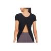 Nike Round Neck Casual Solid Logo Running Quick-Dry Short Sleeve T-Shirt Women Tops Black CZ9607-010