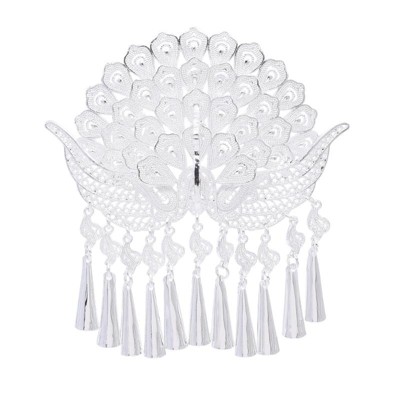 

Fringe Tassels Hair Comb Jewelry Bridal Vintage Headdress Blingbling Forehead Jewelry Bride Wedding Party 1