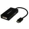 Adaptateur de voyage - STARTECH.COM - DisplayPort vers VGA/DVI/HDMI - 3-en-1 - Résolution 1920x1200 - Léger