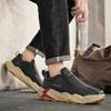 Módní pánské boty 2025 Jaro Nový styl Korejská verze Módní trend Outdoorové cestovní ležérní boty Boční zip Stručně navržené tenisky