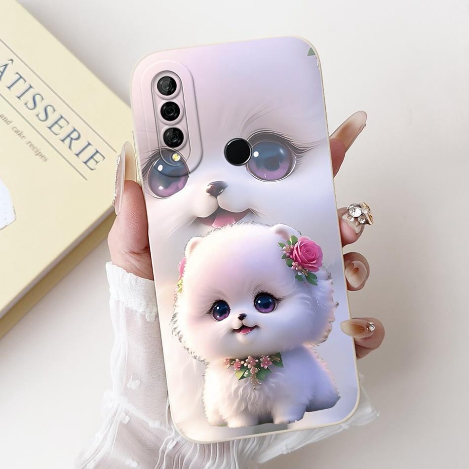 For Huawei Y6p MED-LX9 MED-LX9N New Cute Rabbit Cat Cartoon Case For Huawei Y6P 2020 Lens Protective Soft Silicone Phone Cases