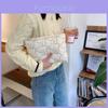 Cute Lightweight Embroidered Rabbit Zipper Cosmetic Bag For Girls Makeup Storage