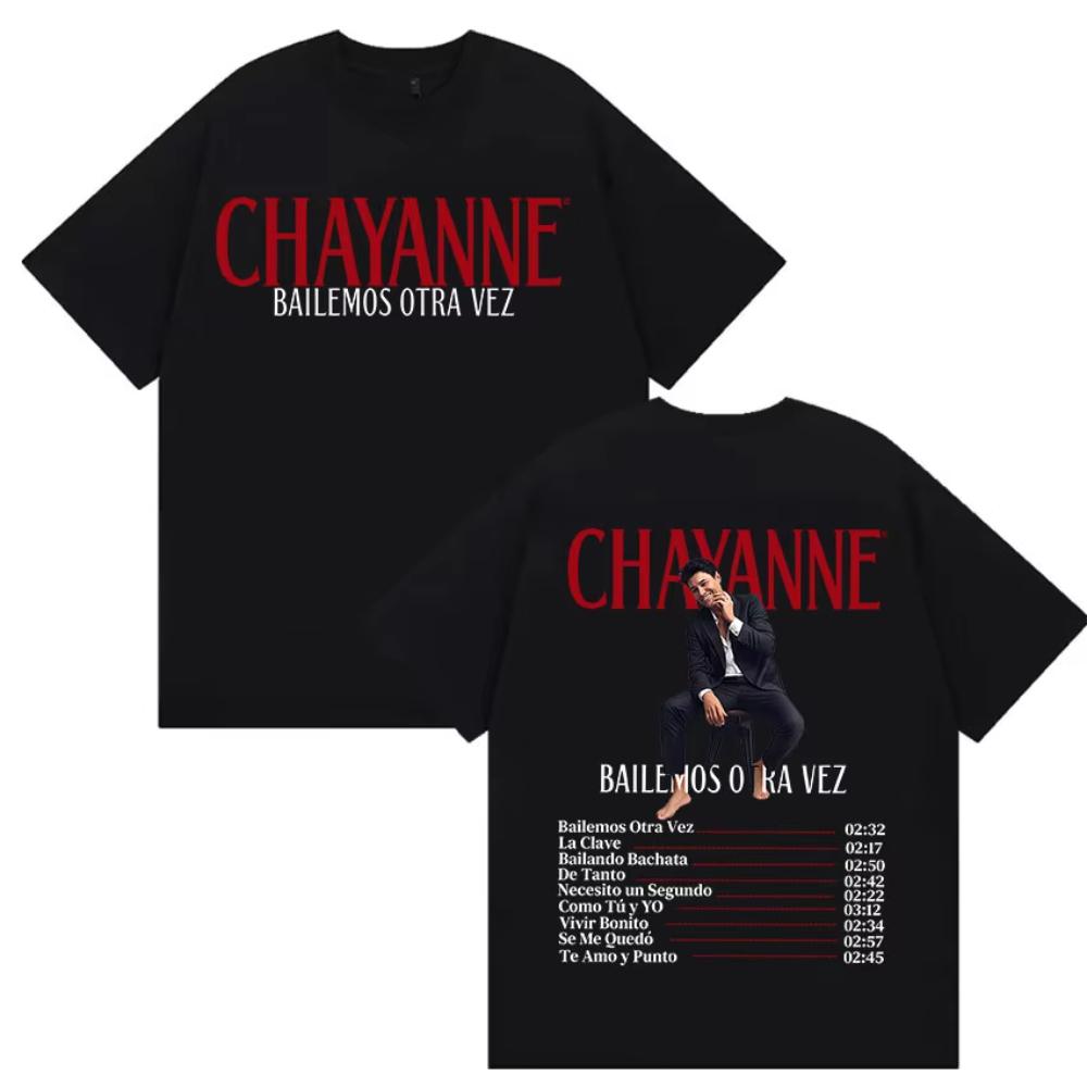 

Chayanne Bailemos Otra Vez Tour 2026 New Album T Shirt Hip Hop Oversized Cotton T-shirts Vintage Hot Sale O-Neck Tees Streetwear S разноцветный