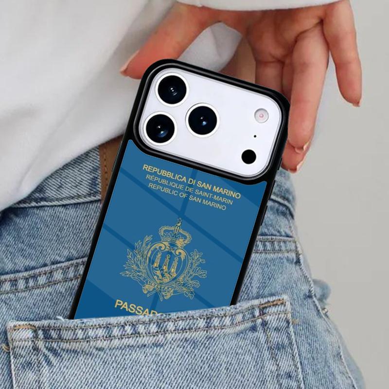 

San Marino Flag Phone Case for iPhone 17ProMax 12 13 14 15 16e 17 Pro Max Plus Air Cover iPhone 12