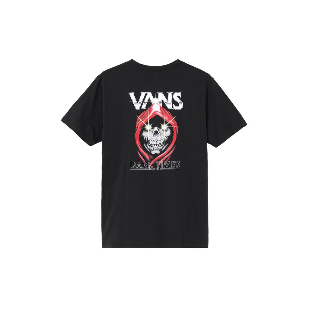 Vans T Shirts Men's Black Crew Neck Moderate Straight Fit VN0A4MLVBLK