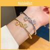 Retro Square Zircon Hand Chain With Geometric Design For Stylish Women