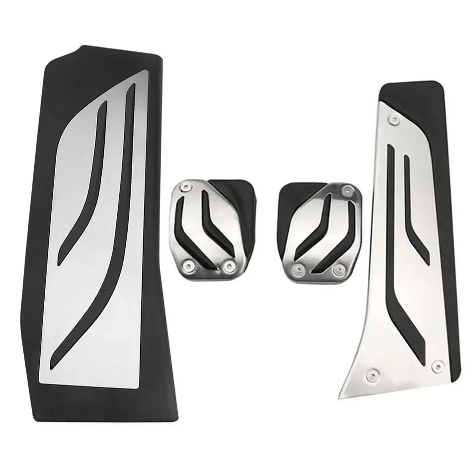 For BMW 5 Series G30 G31 2017 2018 2019 2020 2021 LHD Pedals Gas Brake Foot Rest Pedal Pad Cover Stainless Steel Accessories