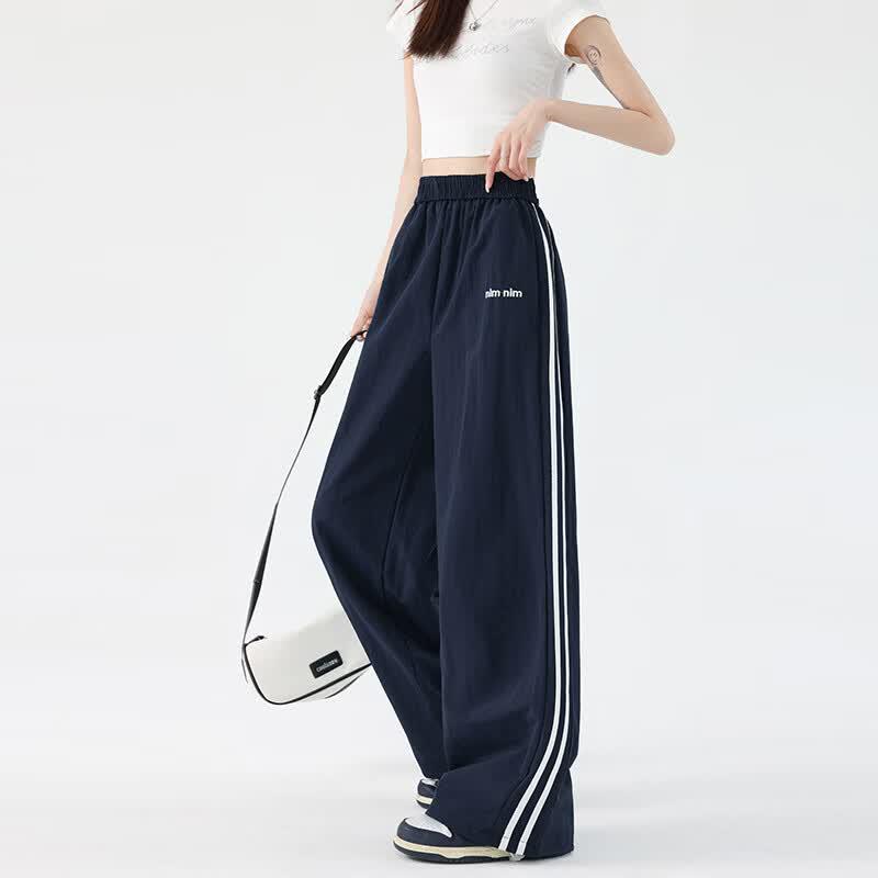 La Chapelle Ice Silk Straight Wide-Leg Pants XXL