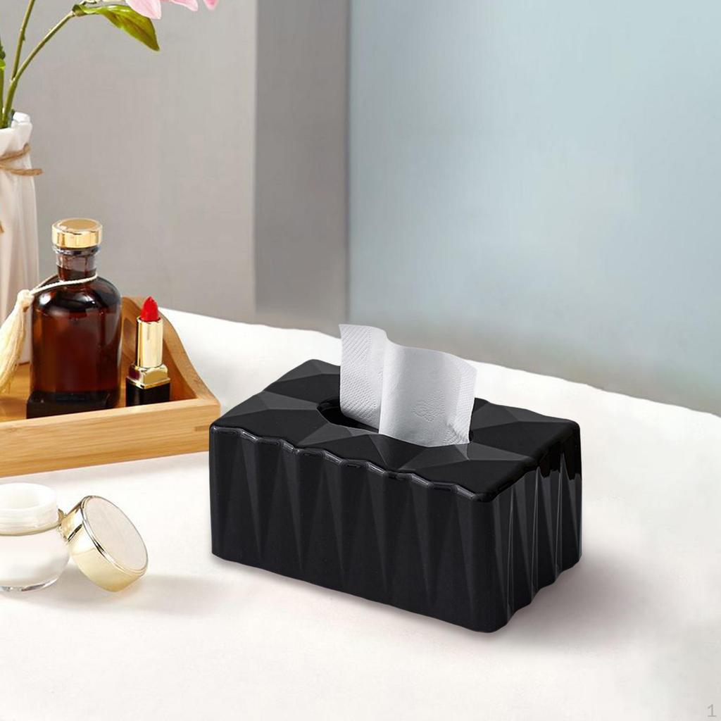 Modern Tissue Box decor Rectangular Napkin Paper Holder Case