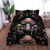 celestial mushroom Duvet Cover Set UK Single Double Queen US Twin Full King Size pkm Bed Linen Set