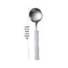 Bamboo Handle Stainless Steel Cutlery Set: Steak Knife, Fork & Dessert Spoon in Gift Box.