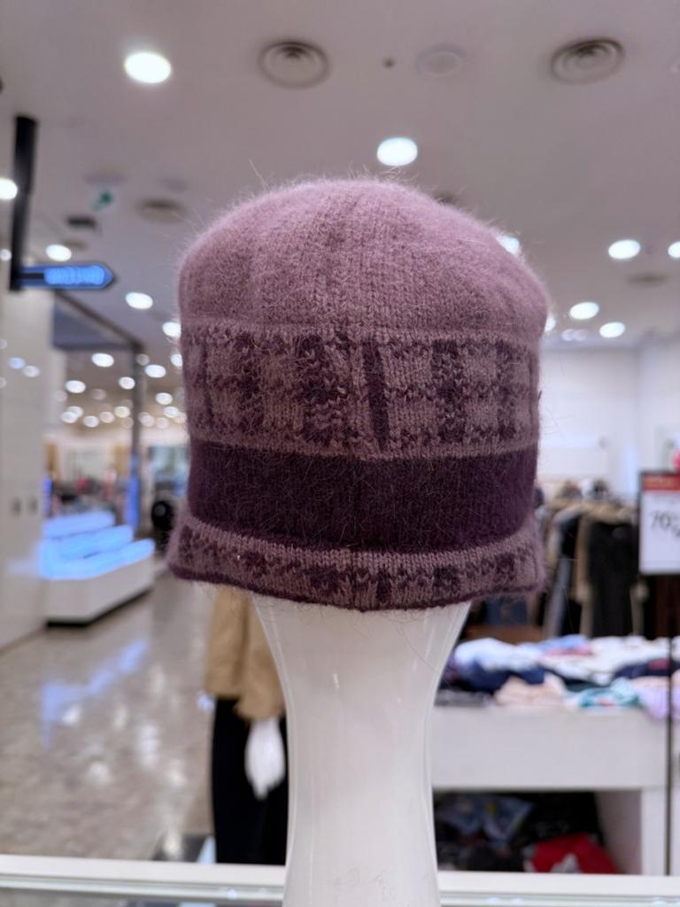 Crocodile Creek Check Angora Knit Bucket CLDWH1105