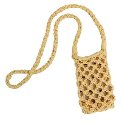 Geantă de umăr mică crossbody pentru telefon, modă femei, culoare solidă, croșetată, ușoară, împletită, geantă de mână de umăr, genți crossbody