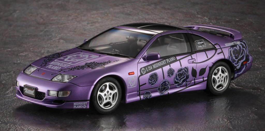 Hasegawa Shutokou Battle x Hasegawa Nissan Fairlady Z Version R Twin Turbo 2by2 Plastic Scale Plastic Model SP671 (Z32) "Midnight Model" 1/24