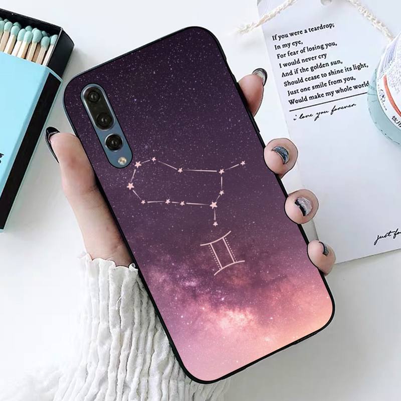 Constellation Gemini Phone Case for Huawei Honor 10 I 8X C 5A 20 9 10 30 Lite Pro Voew 10 20 V30