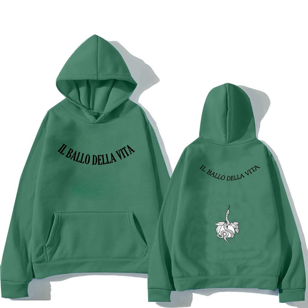 Damiano David Lustiger Little Fears Hoodie Il Ballo Della Vita Tattoo Herren/Damen Hoodies Harajuku Ästhetik Winterkleidung Sweatshirt